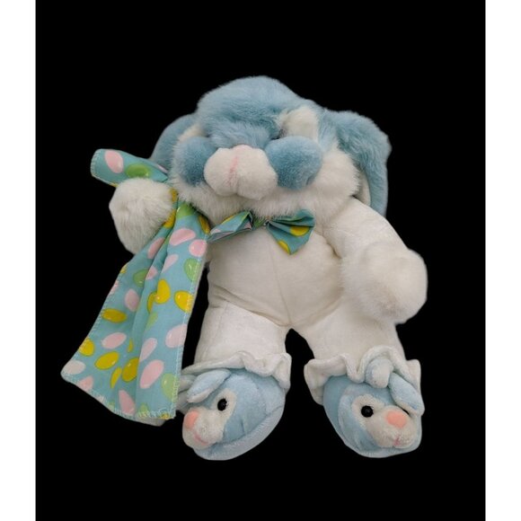 Commonwealth bunny rabbit plush lovey  Easter eggs blanket  bunny  feet  11" - Picture 1 of 9